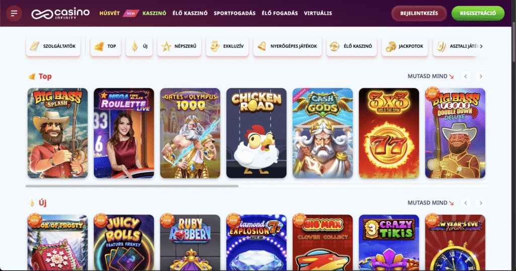 Casino Infinity Spielautomaten
