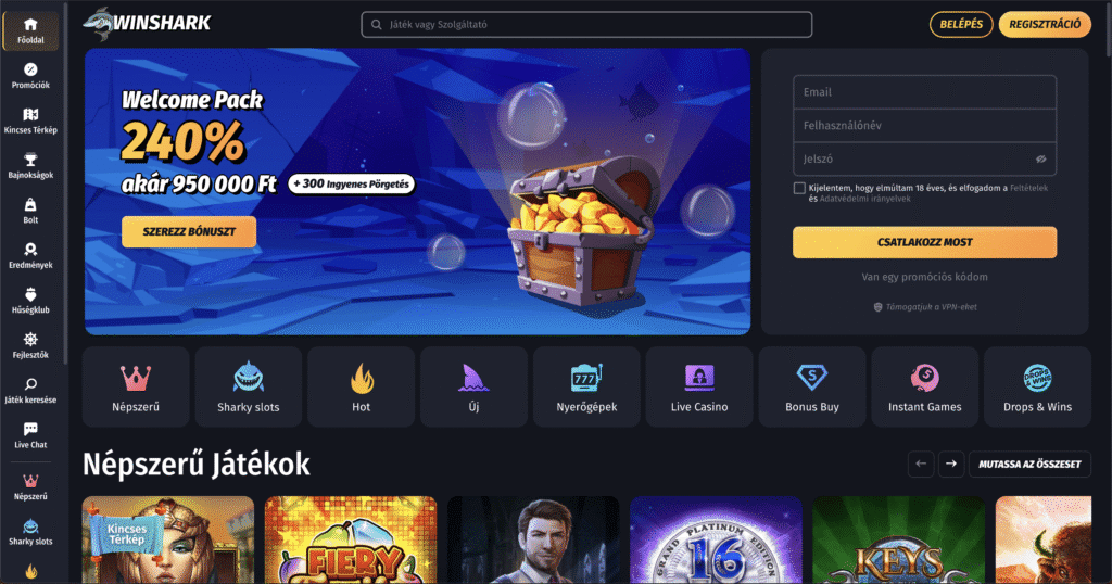 Winshark Startseite
