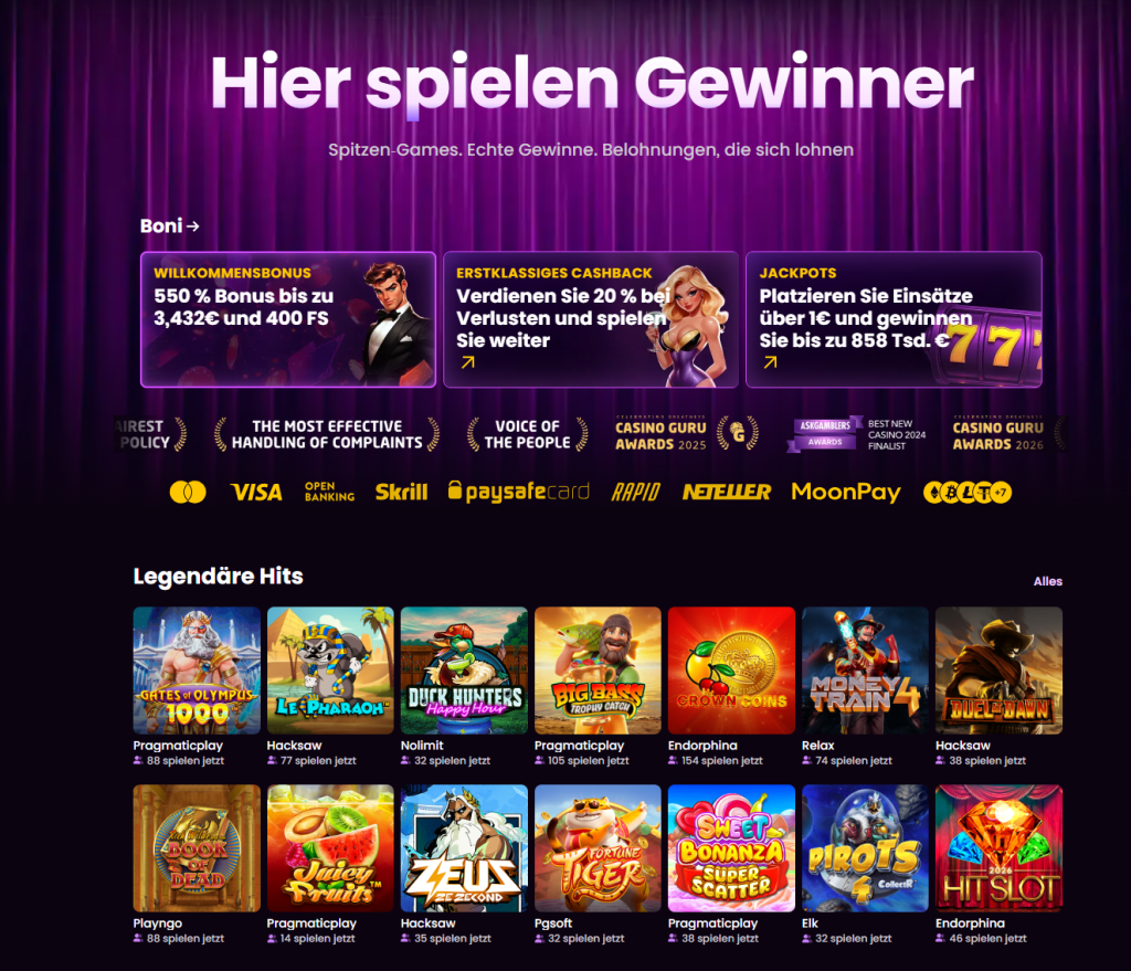 iWild Casino Startseite