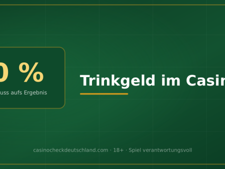 Trinkgeld im Casino: wie viel ist üblich – und bringt es überhaupt etwas?